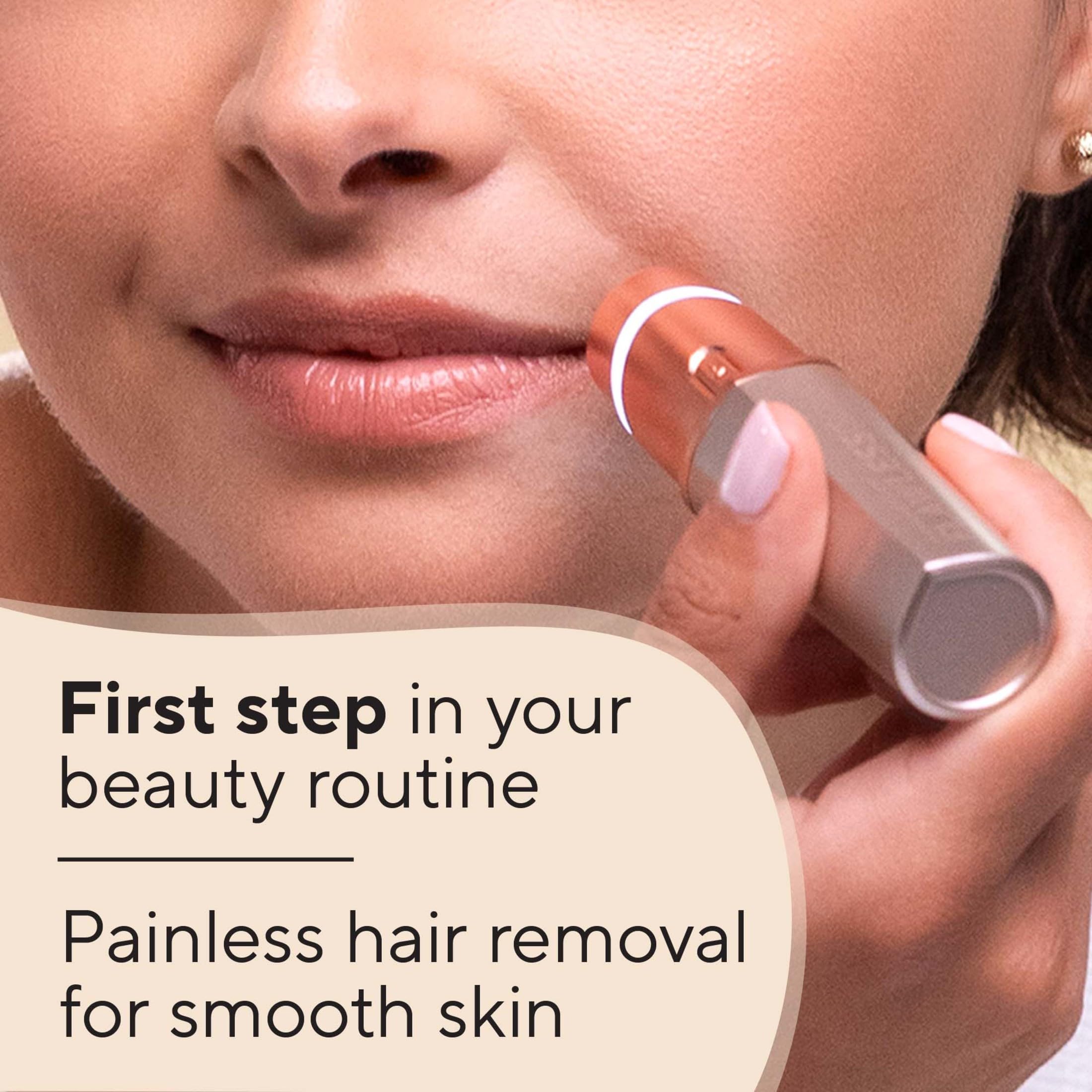 Flawless Finishing Touch Lavender butterfly-technology enables quicker hair removal.