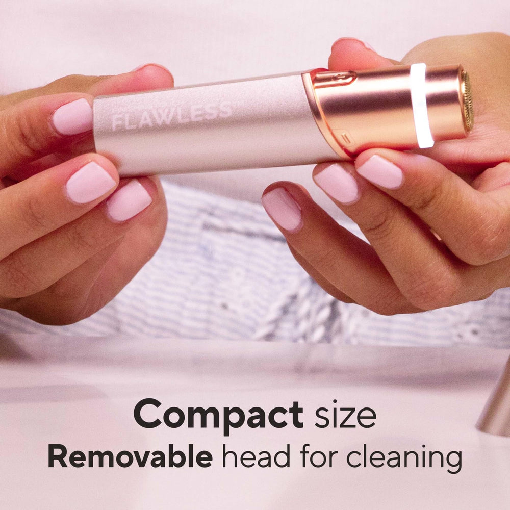 Flawless Finishing Touch Lavender compact design for easy pocket storage.