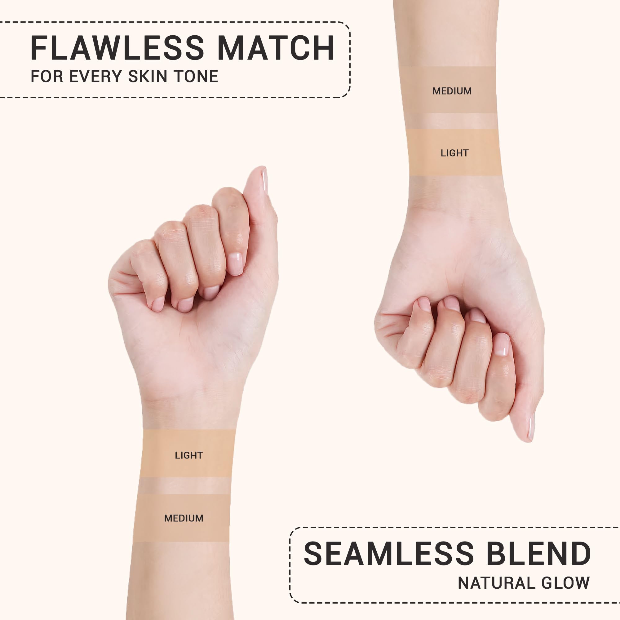 Creamy texture swatch on forearm highlights hyaluronic acid hydration.