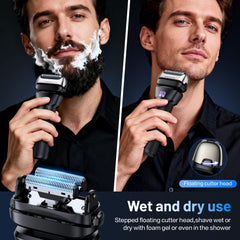 Fleaks Funly IPX6 waterproof shaver suitable for wet or dry grooming.