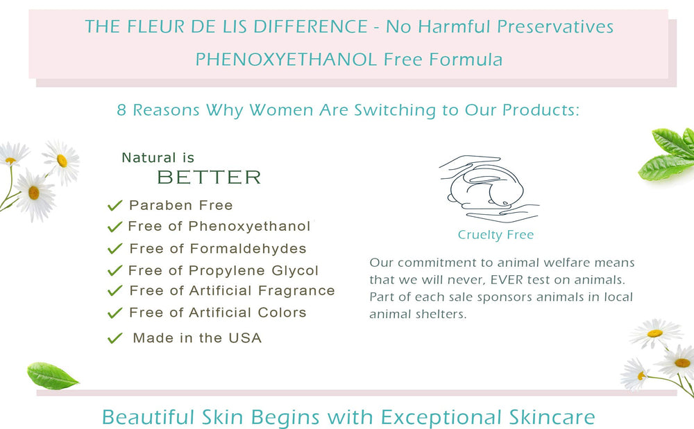 Fleur De Lis Naturals Royal Jelly cream jar close-up shows silky texture and firming potential.