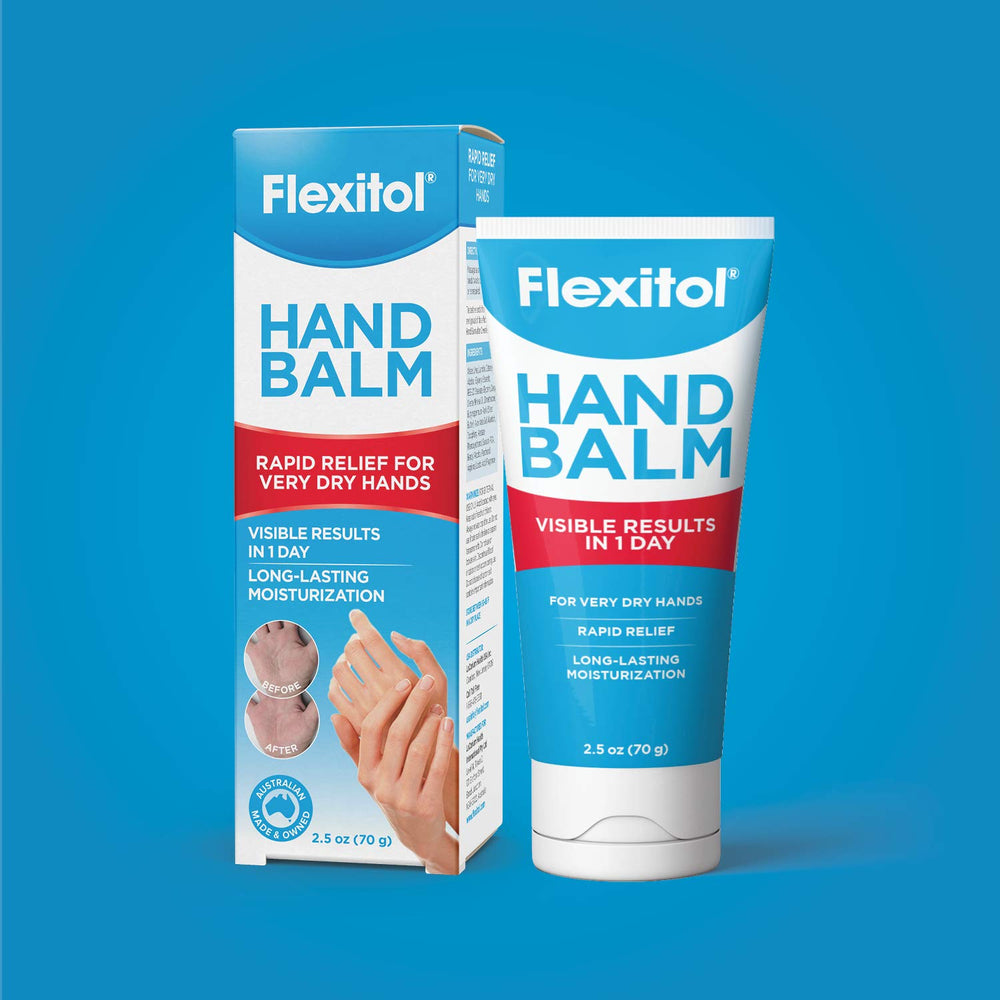 Puede usarse en brazos y codos con Flexitol Bálsamo para manos