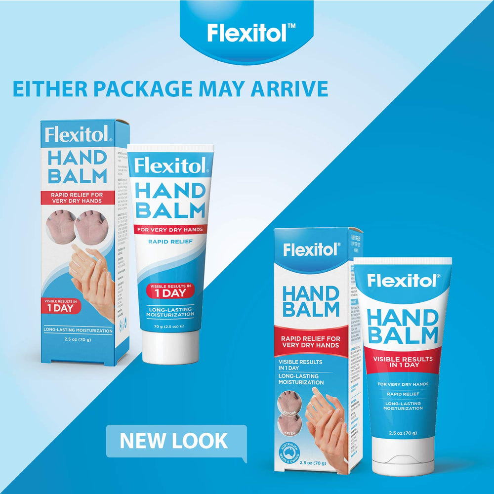 Textura rica y no grasa de Flexitol Bálsamo para manos que se absorbe rápidamente