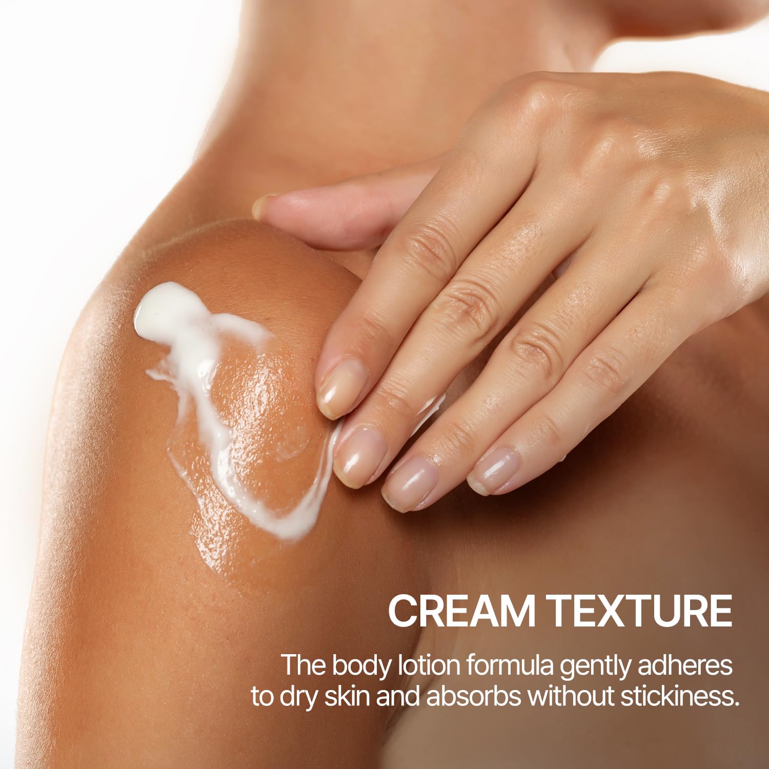 Flor de Man COSMOCOS Somang Milk skin-absorption close-up demonstrates smooth finish