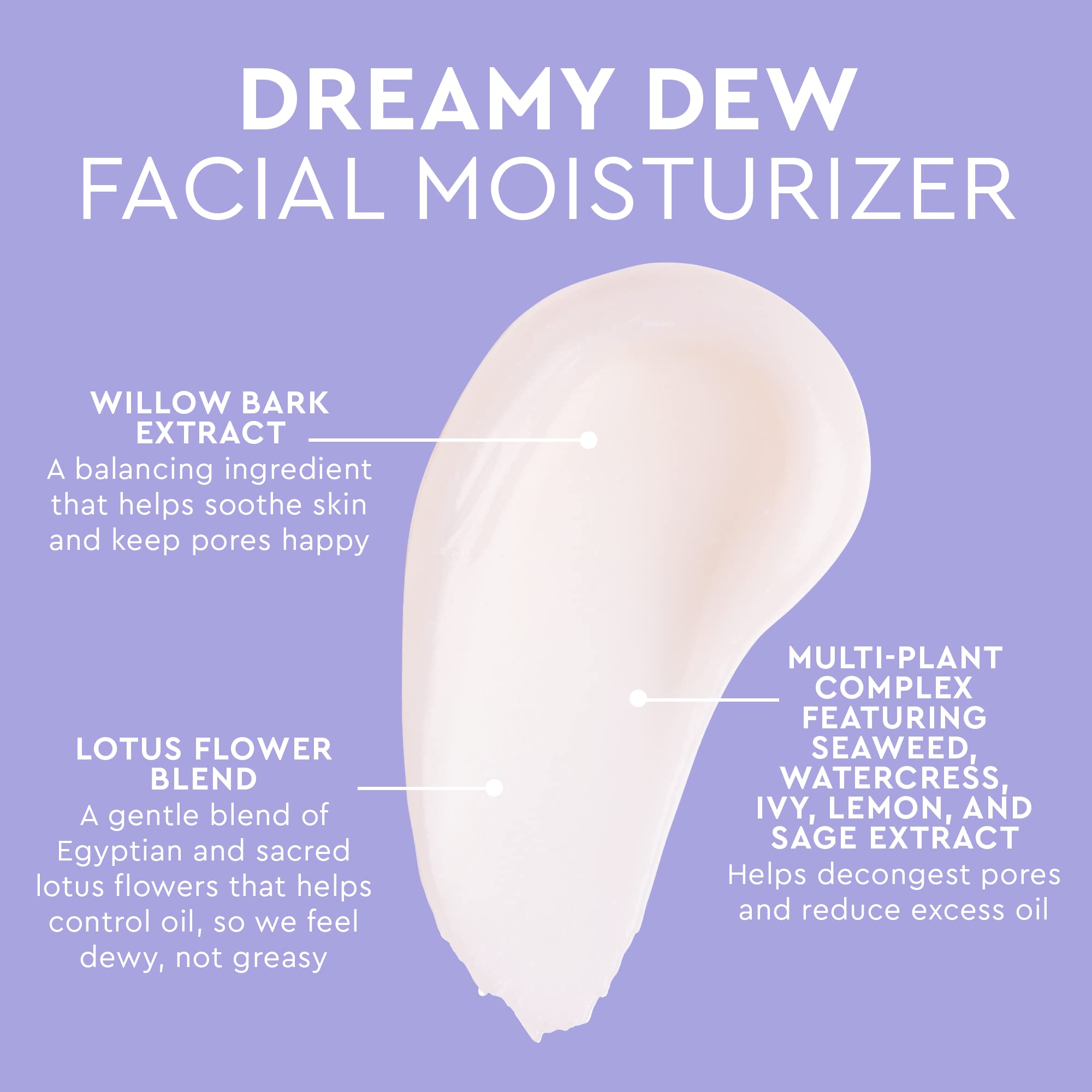 Florence by Mills Dreamy Dew Moisturizer packaging box on vanity