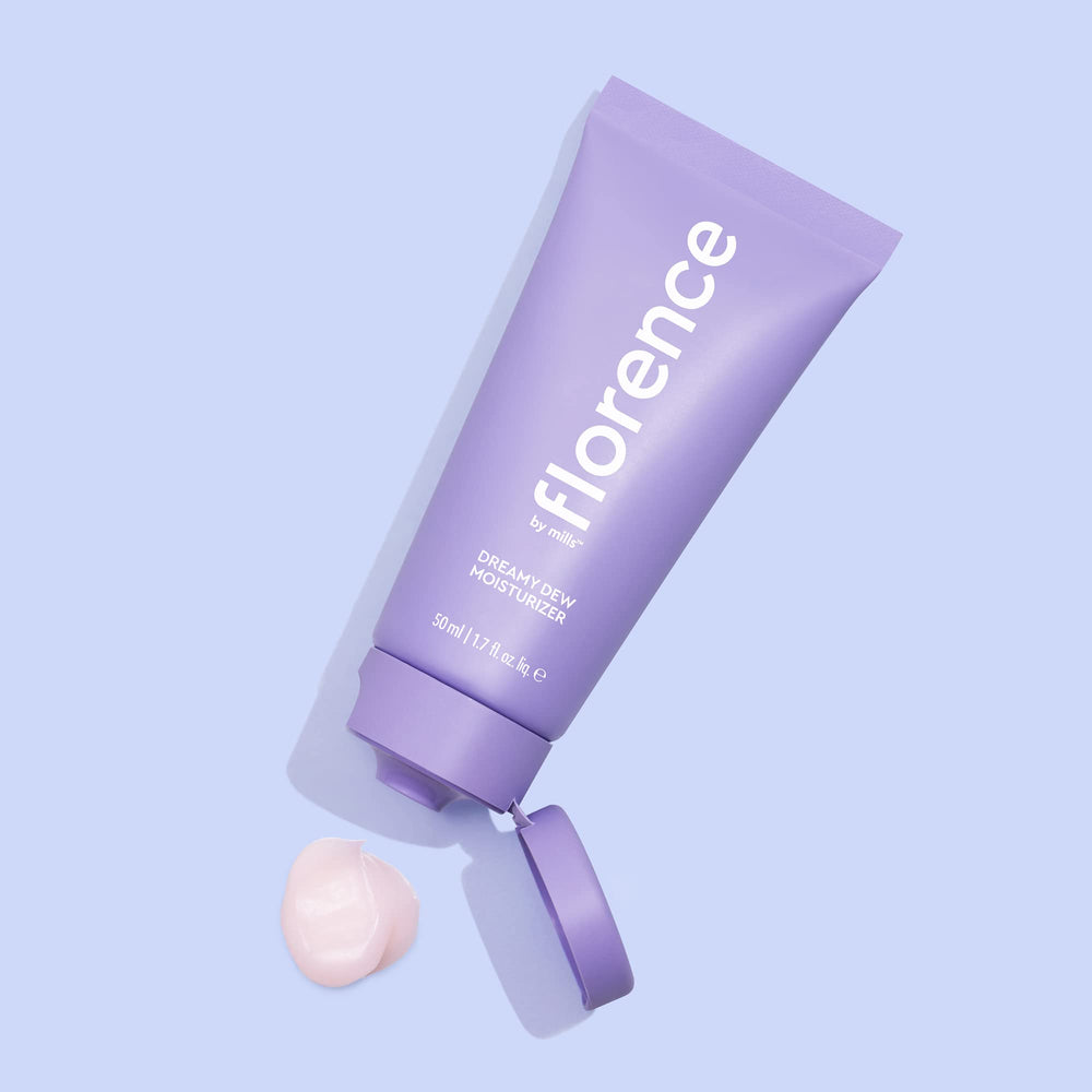 Florence by Mills Dreamy Dew Moisturizer texture swatch showing lightweight hydration