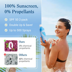 Florida Salt Scrubs spray application on skin for quick even sun coverage