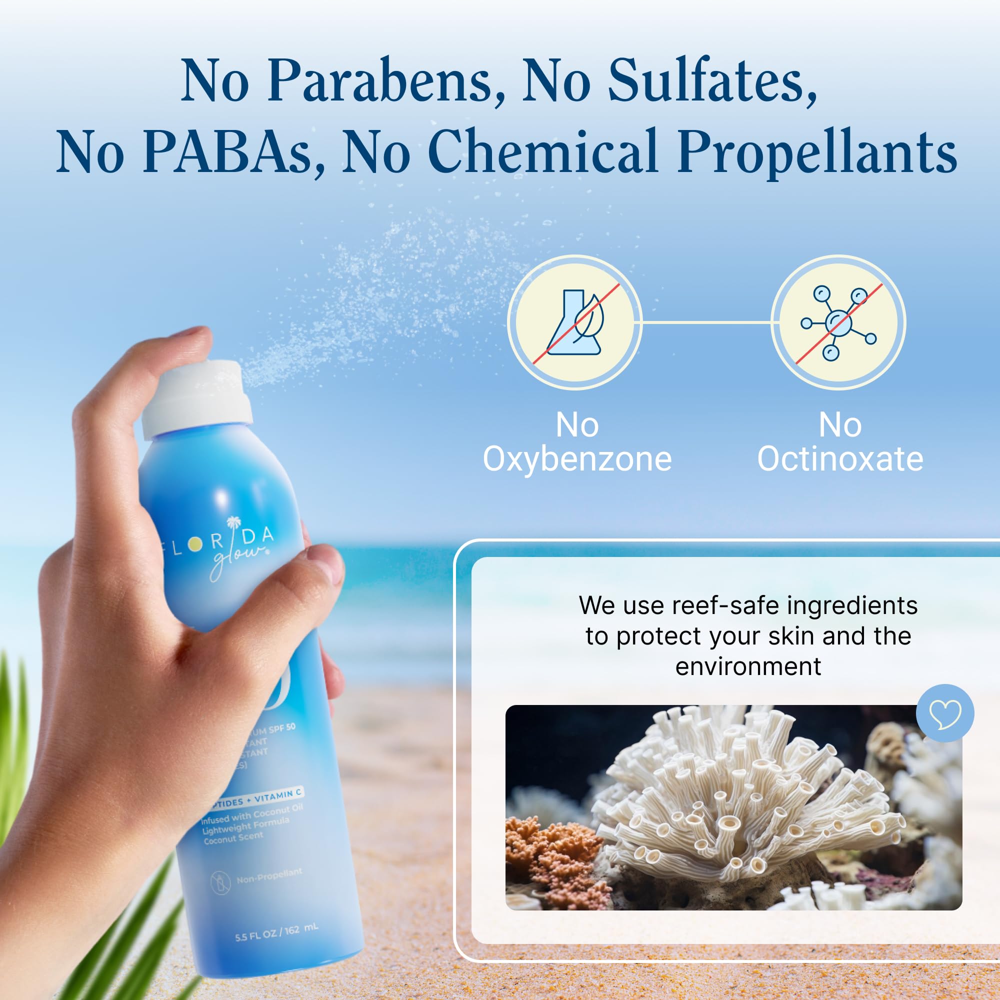 Florida Salt Scrubs water-resistant SPF 50 keeps you protected during activity