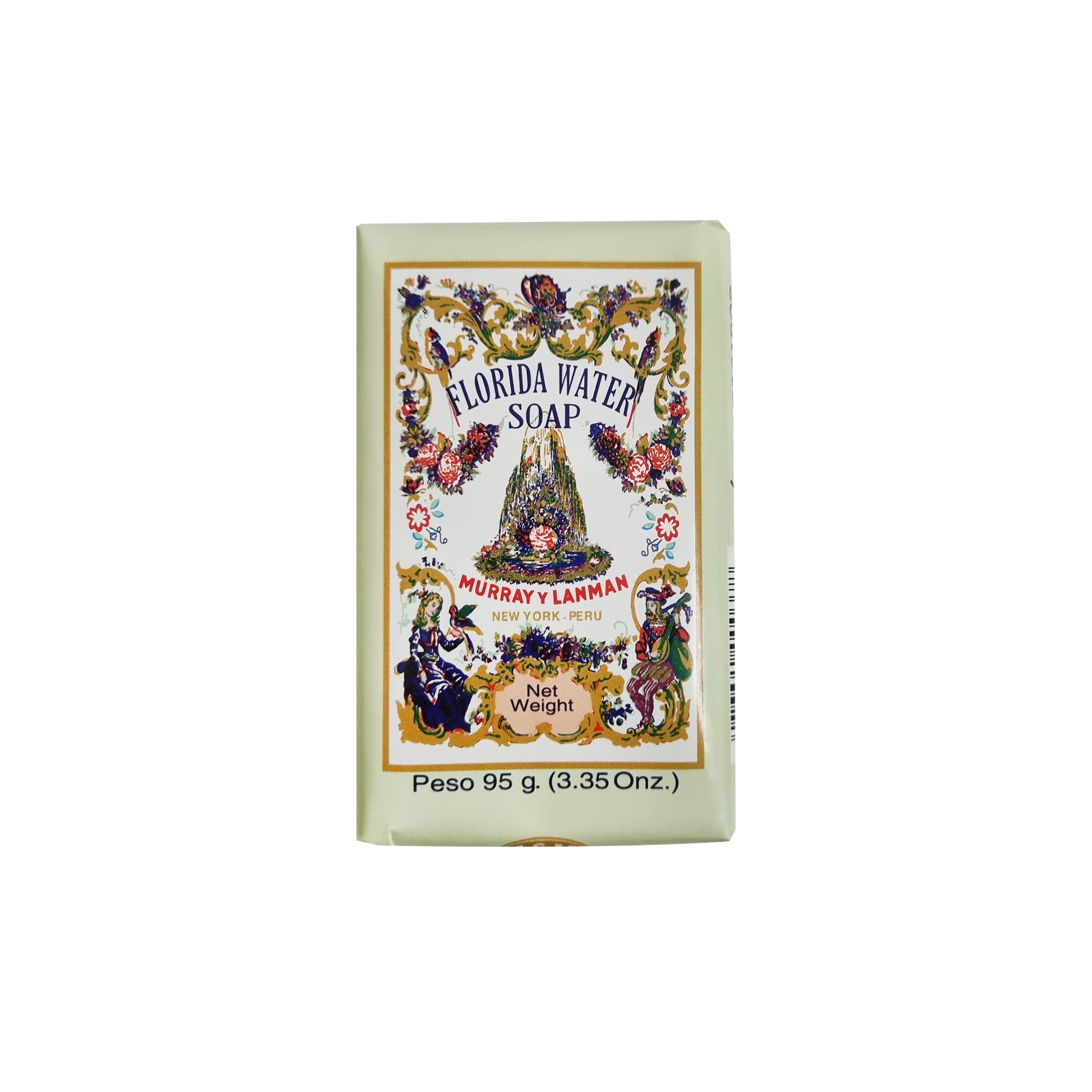 Florida Water Bar Soap pack of four unwrapped bars for a refreshing cleansing routine.