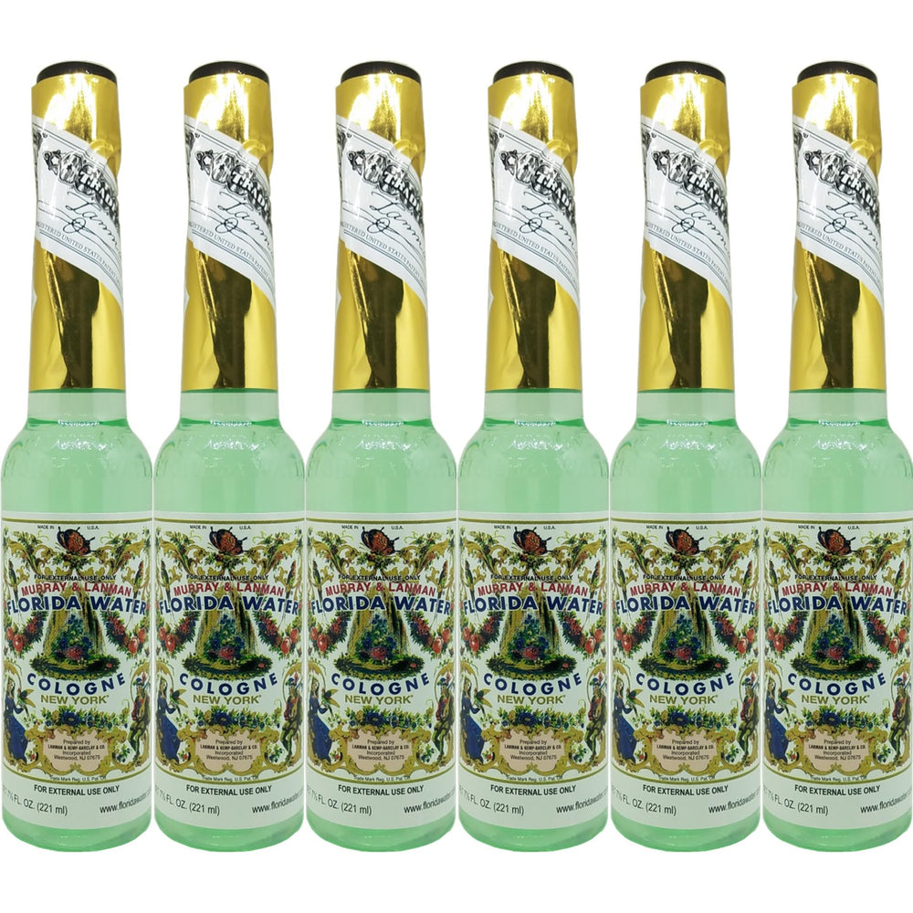 Florida Water Lanman & Kemp bottle front view for refreshing daily aroma.