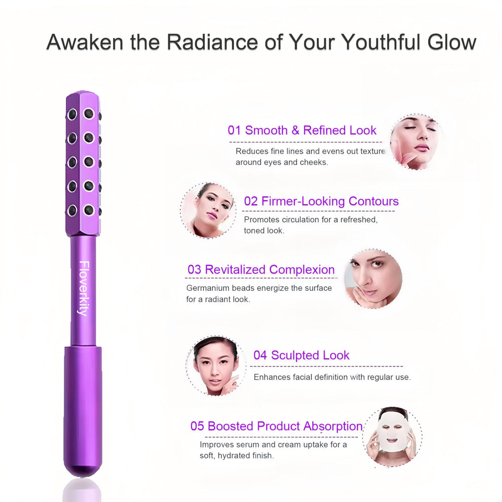 Floverkity Beauty Sculptor Roller six sided rotating wheel provides lifting sensation for definition.