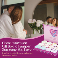 Flovista gift box packaging for aromatherapy shower steamers—perfect for birthdays