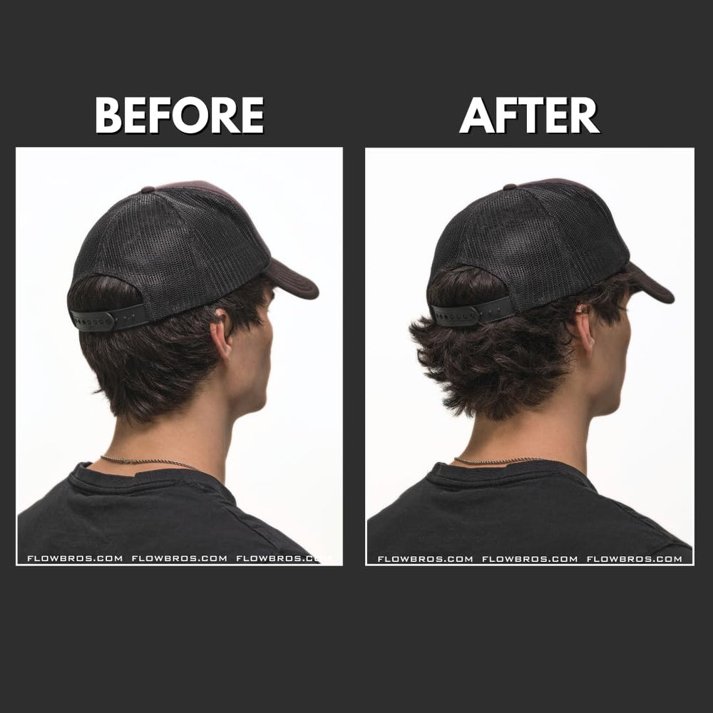 Flow Bros hair clay demonstrating strong hold without rigidity