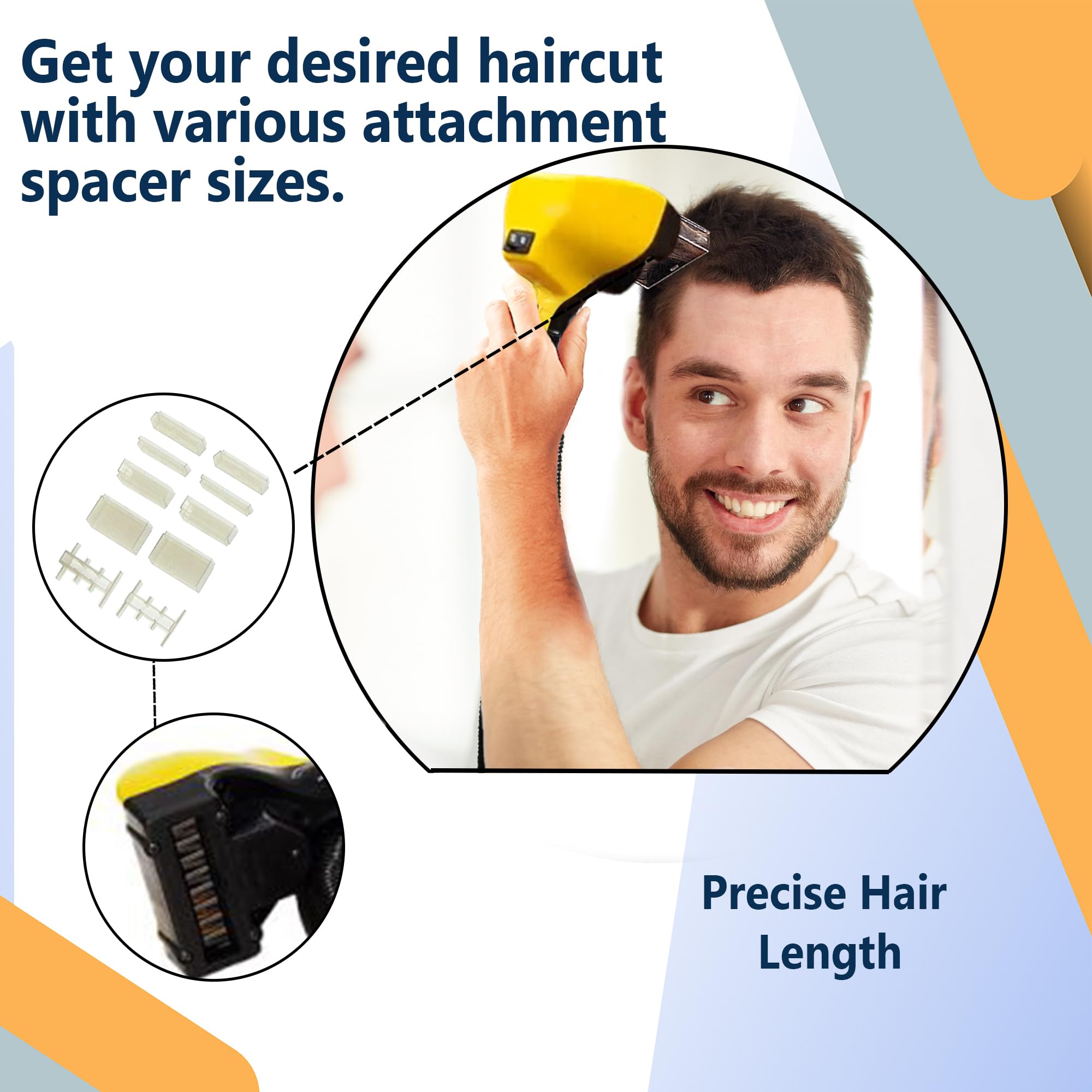 Flowbee system drawing hair into vacuum for clean necklines