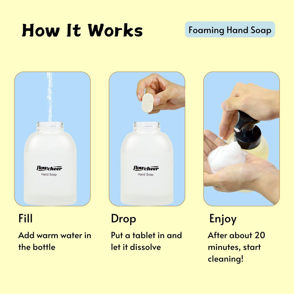 Flowcheer refill-tablet bathroom-shelf ready for daily use
