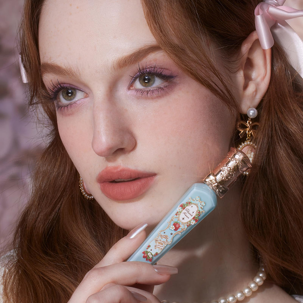 Flower Knows Lip cream applicator image shows smooth lip-line smoothing for fuller look