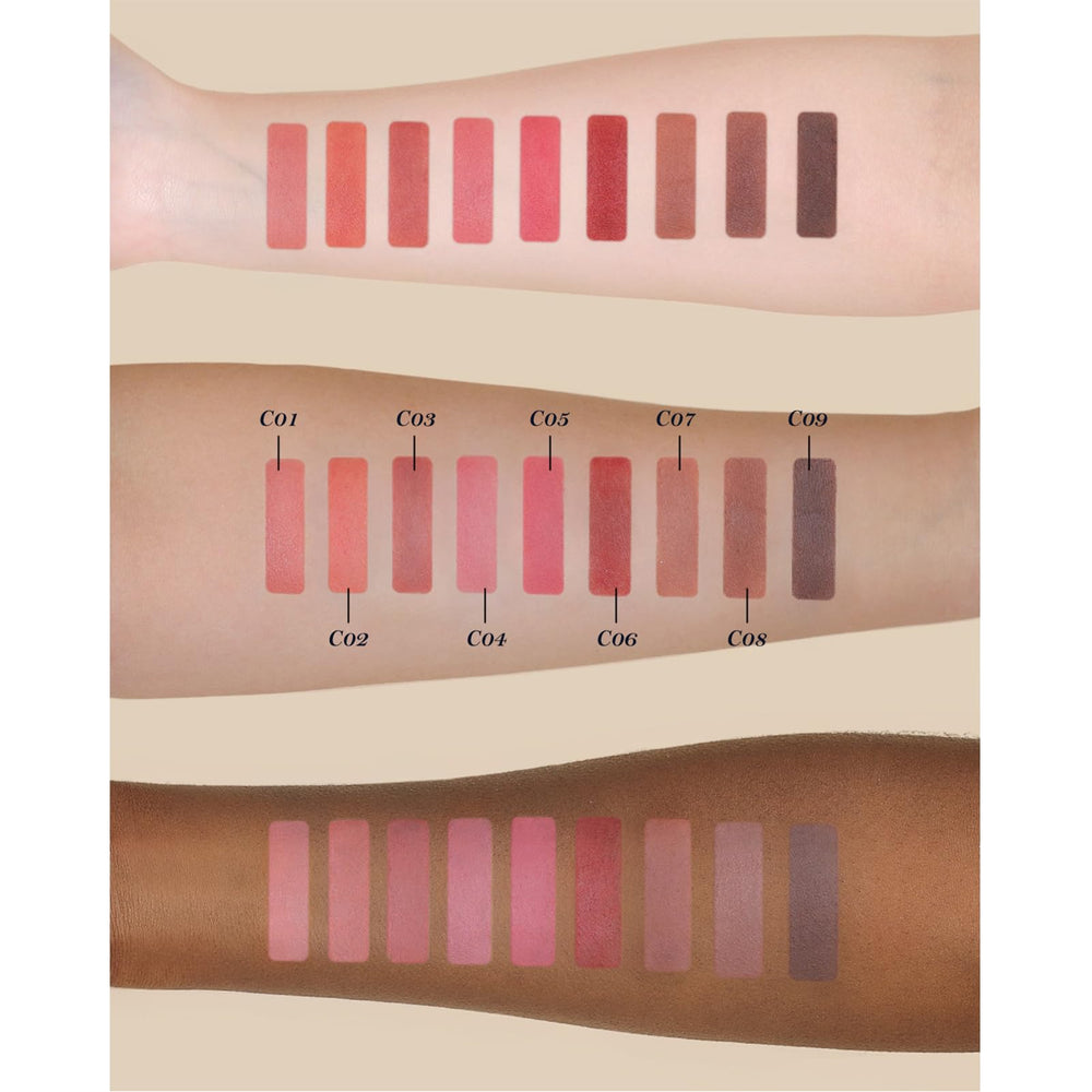 Flower Knows Little Angel lip mud texture demonstrates creamy matte finish with long wear.