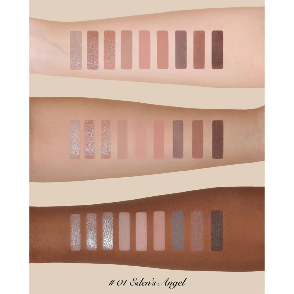 Flower Knows Little Angel shimmer shades deliver foil-like sheen for luminous accents.