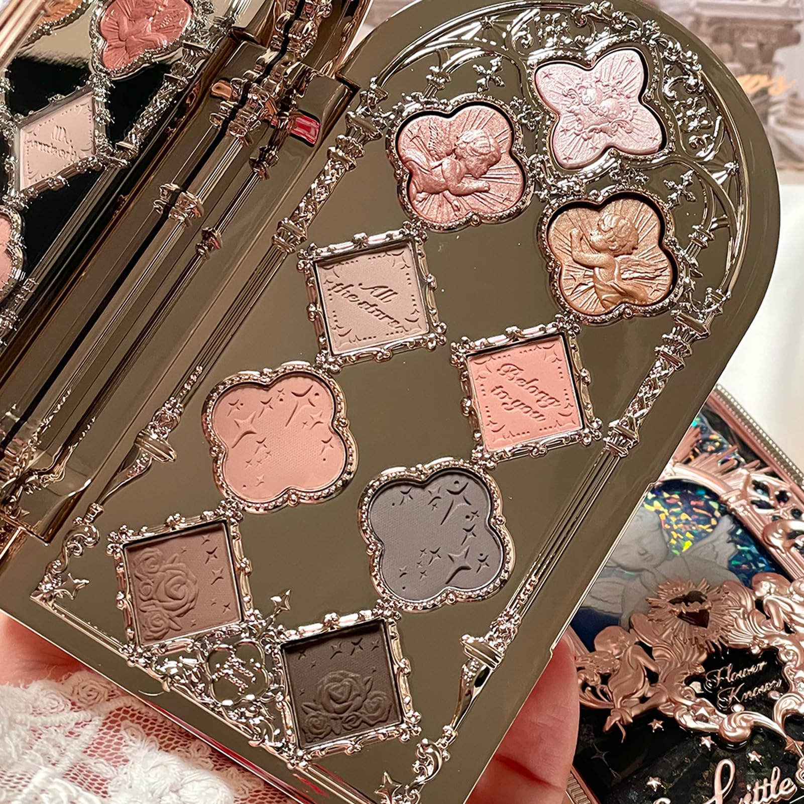 Flower Knows Little Angel palette is a compact, durable option for daily routines.