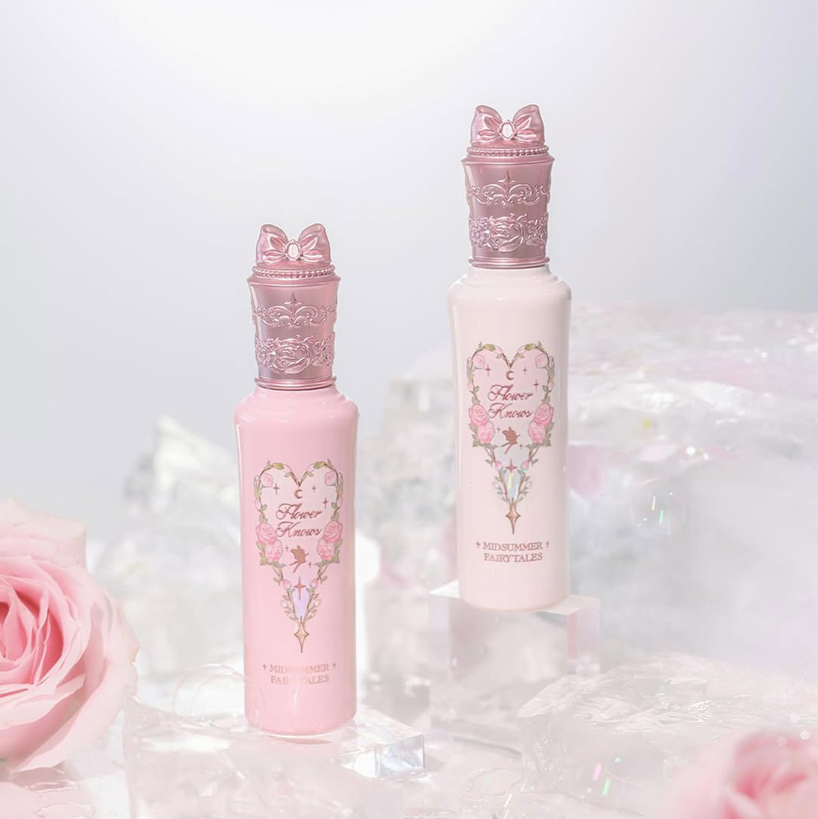 Flower Knows Mini Cushion Puff used with highlighter for a polished finish