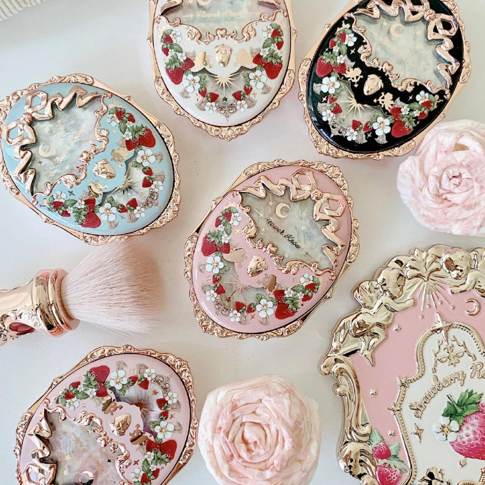 Flower Knows multiple soft pink-to-peach shades flatter a wide range of skin tones.