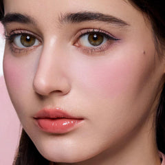 Flower Knows Rouge Snow pale-pink and peach duo for subtle highlight and soft definition.