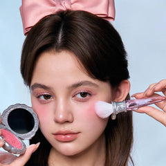 Flower Knows Shell's Jewel Angled Brush targets under-eyes and nose-tip with precise shading.