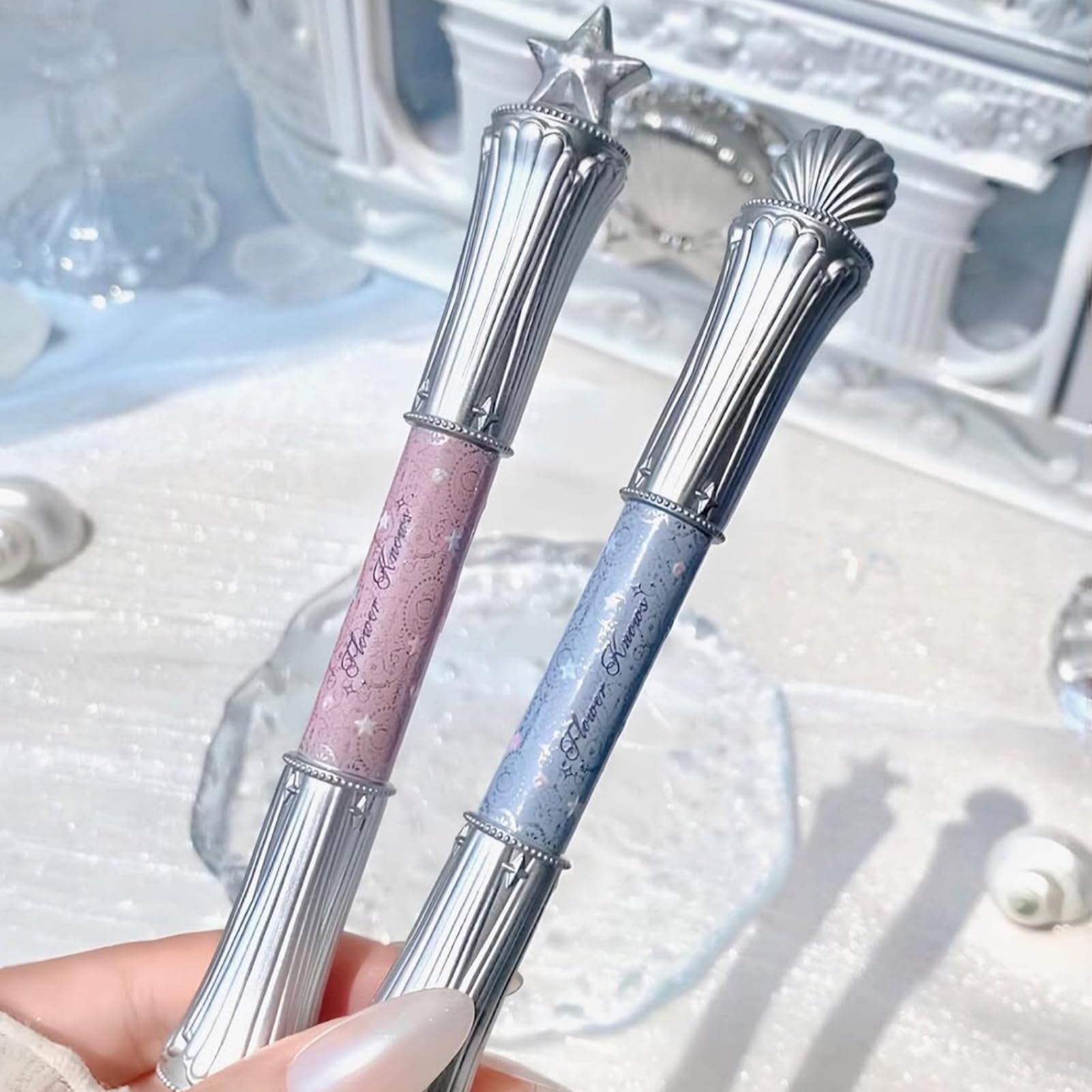 Flower Knows Shell's Jewel cruelty-free vegan label signals ethics and glow.