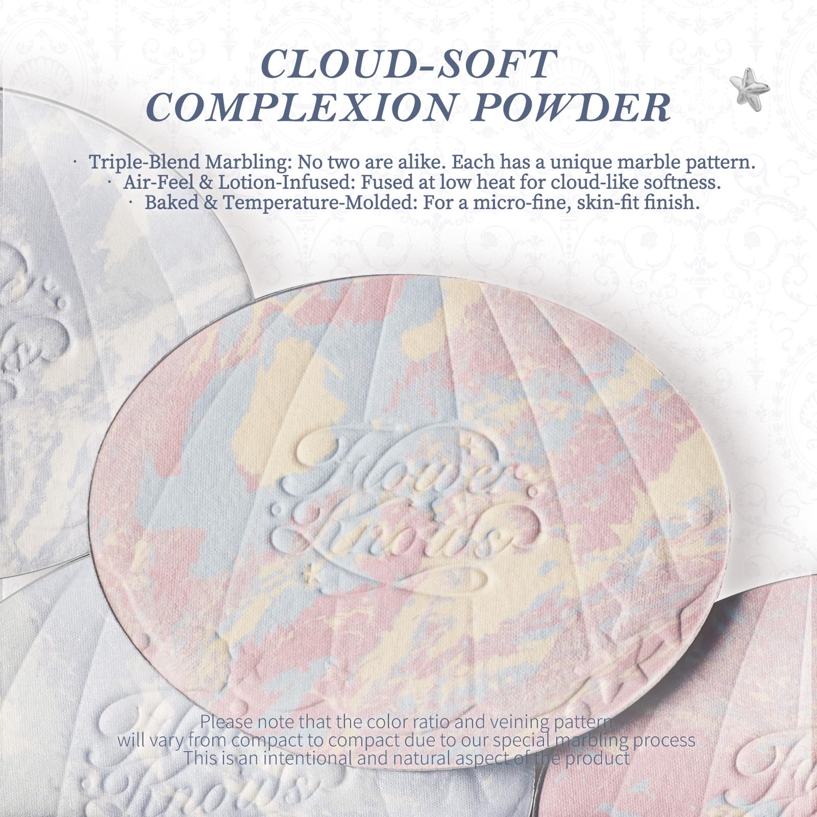 Flower Knows Shell's Jewel oil-control finish maintains a matte appearance all day.