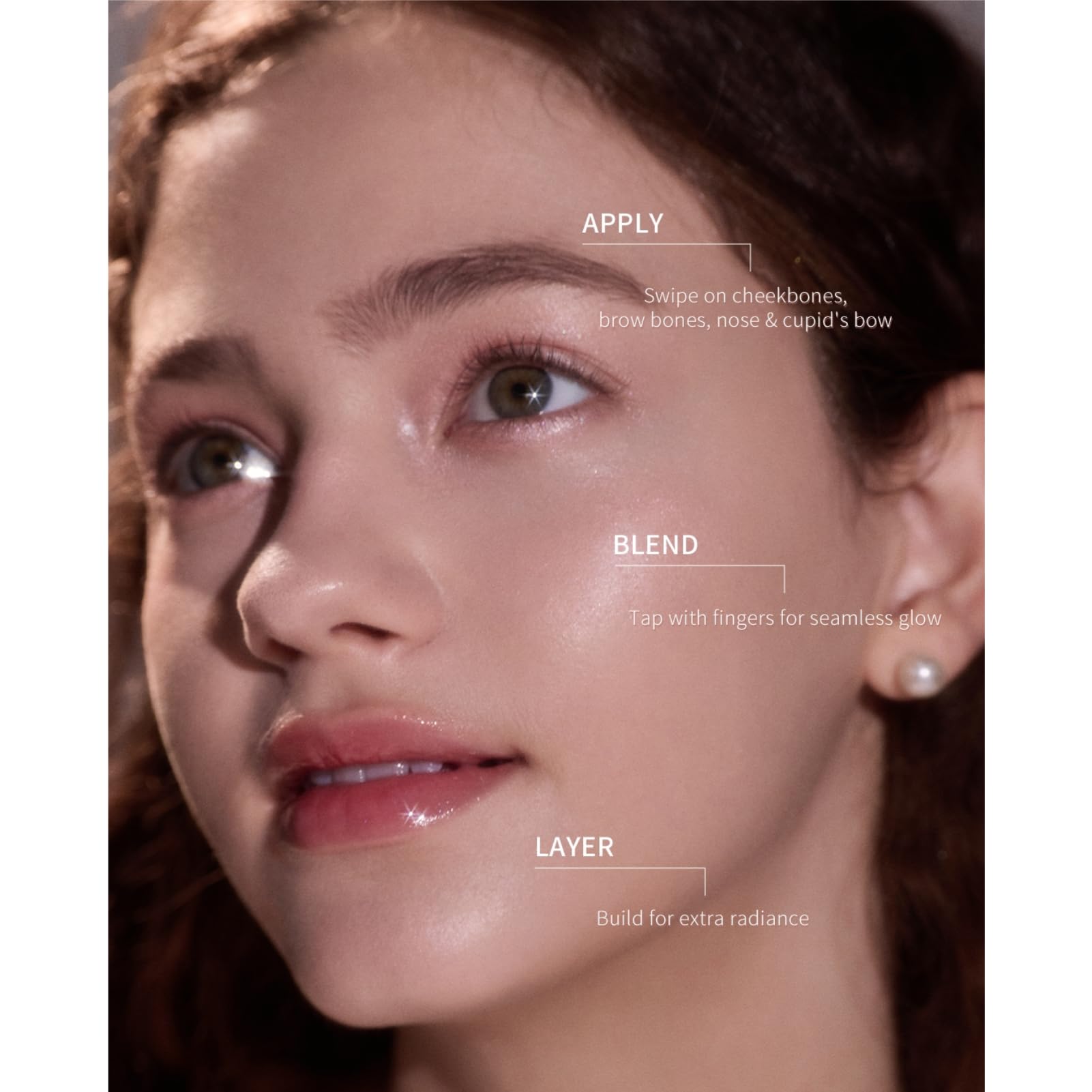 Flower Knows Shell's Jewel Peachy Pink shade adds warm radiance to face.