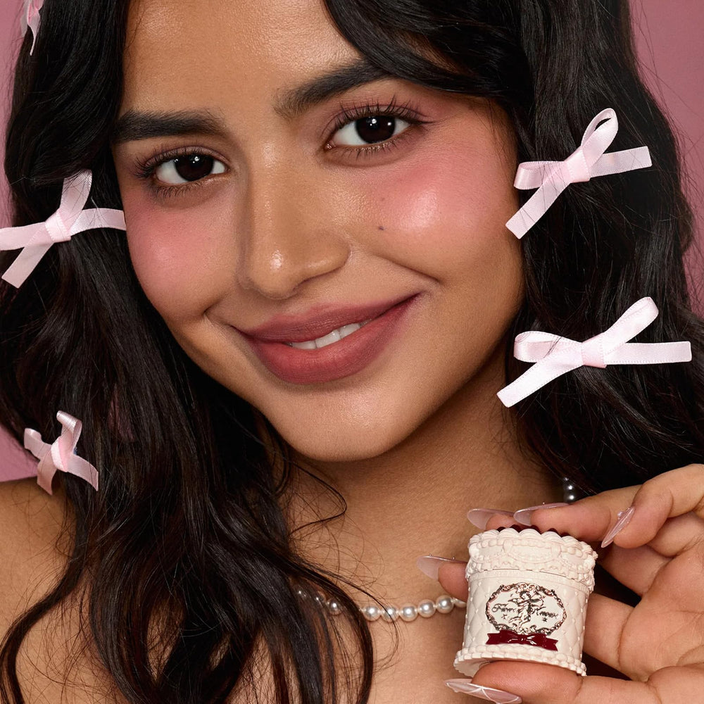Flower Knows Strawberry Cupid Cake lip packaging detail