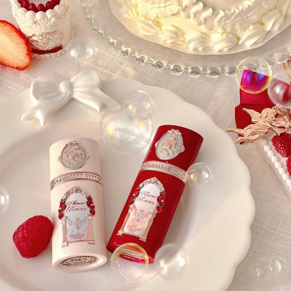 Flower Knows Strawberry Cupid Liquid Blush on cheeks delivers soft, wearable glow.