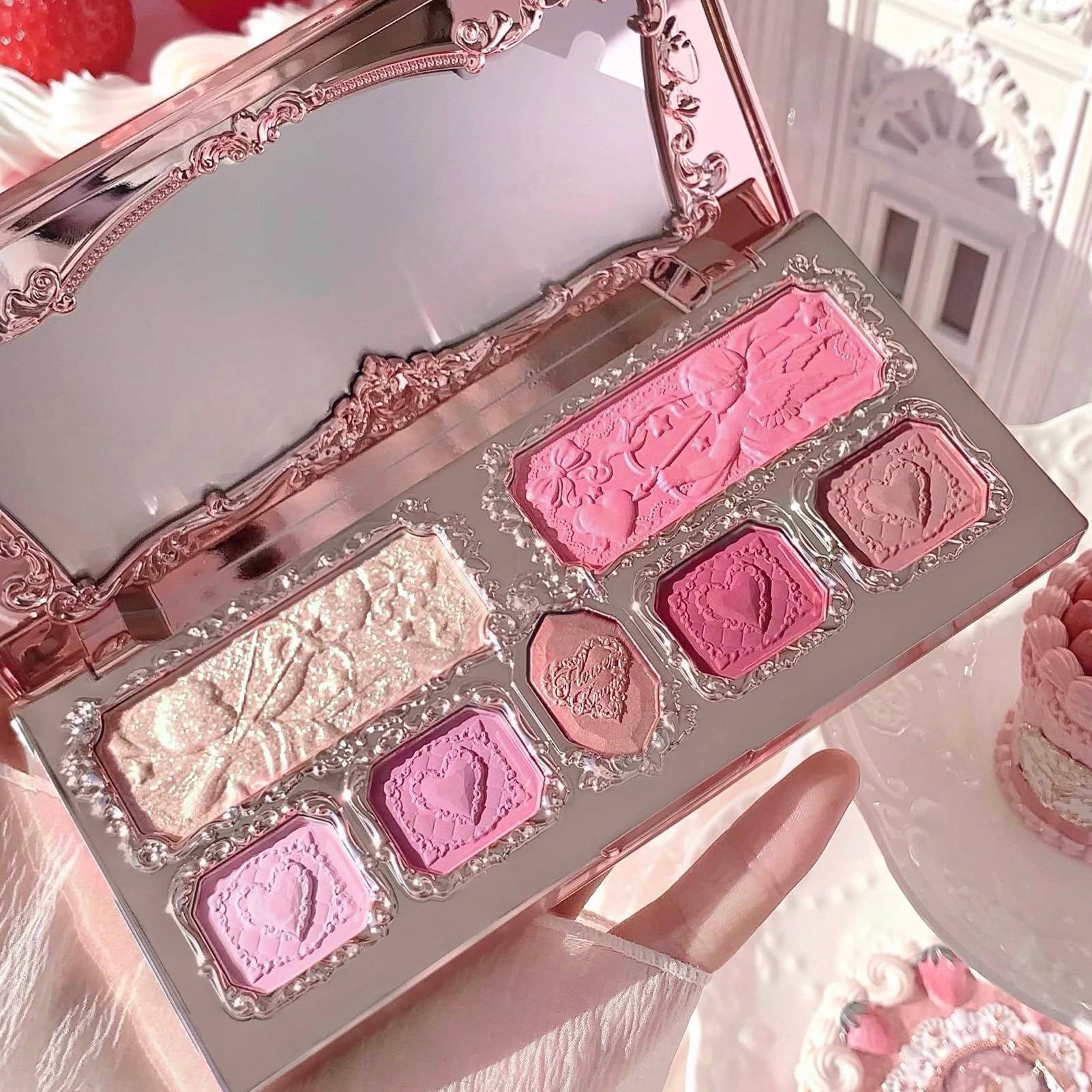 Flower Knows Strawberry Cupid Palette pink vibes for daily, romantic looks