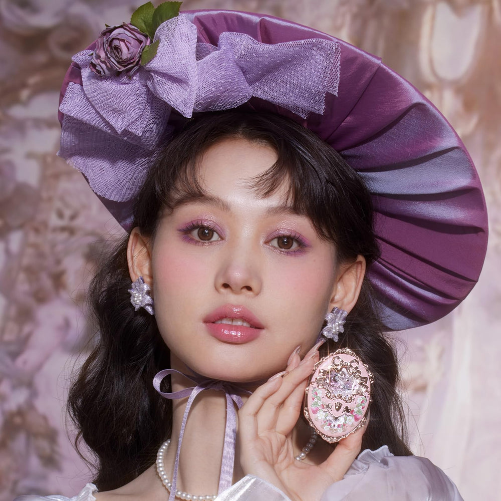 Flower Knows Strawberry Rococo soft pink-to-peach shades flatter most skin tones.