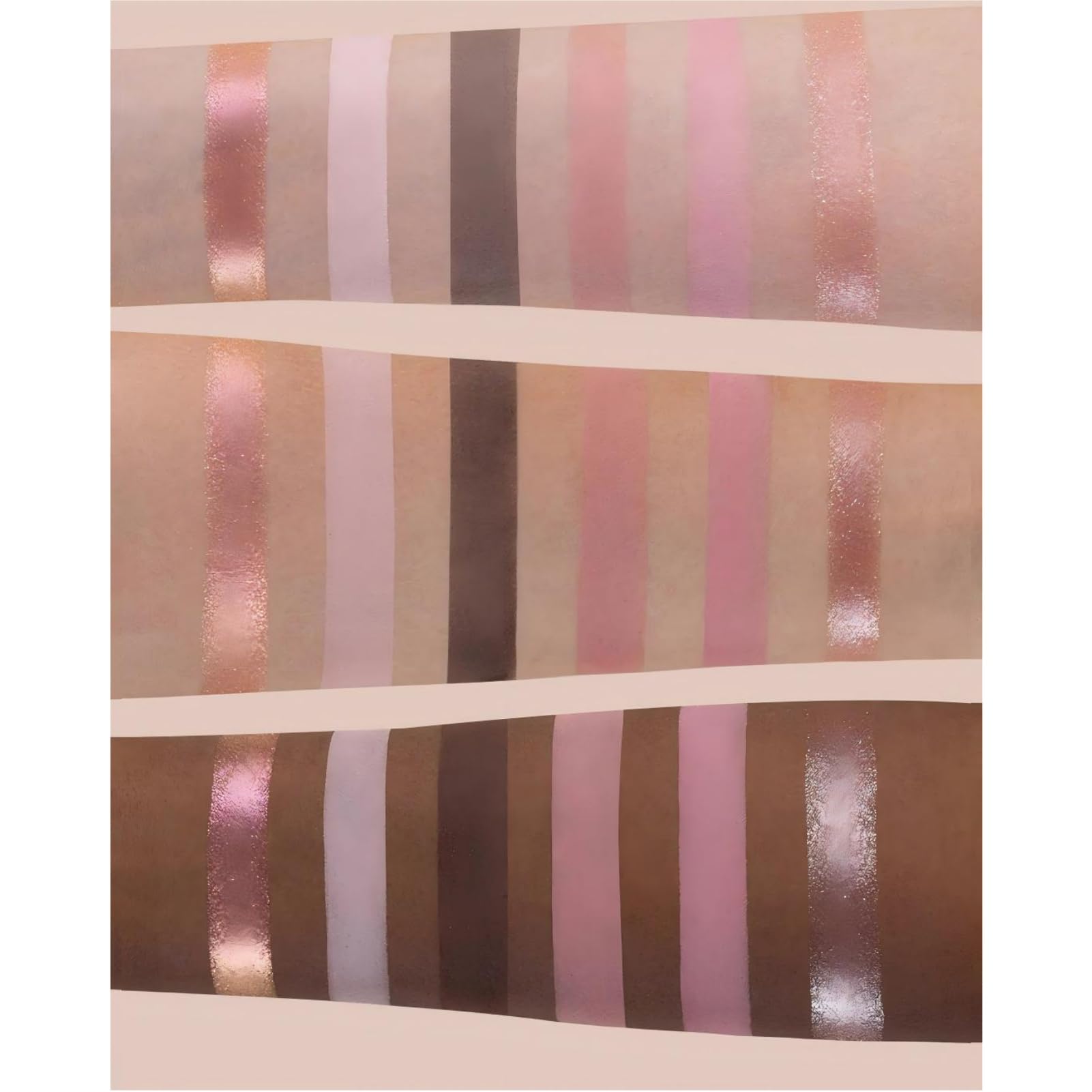 Flower Knows Swan Matte Shades closeup highlights silky texture for easy blending.
