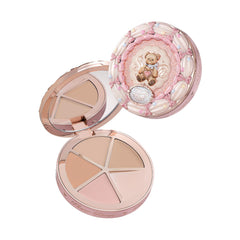Flower Knows Sweetie Bear palette closed for portable coverage and convenience