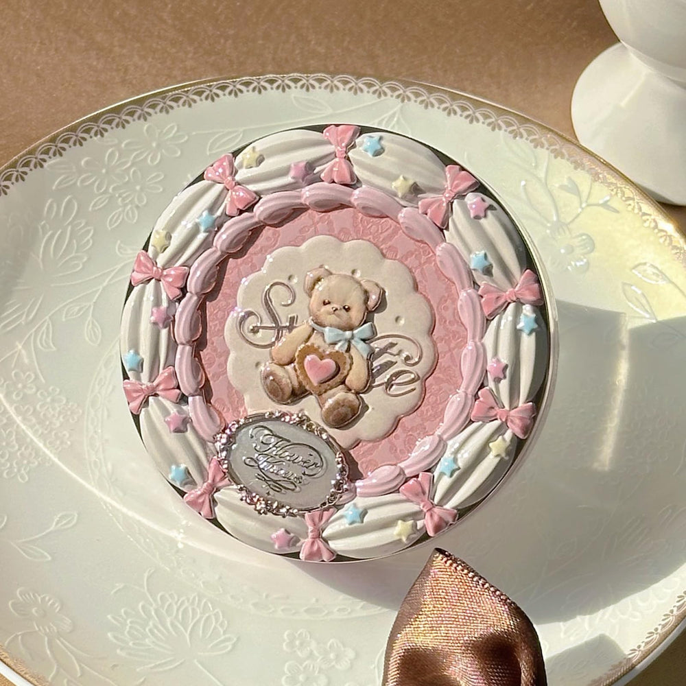 Flower Knows Sweetie Bear compact size fits purse for all-day wear