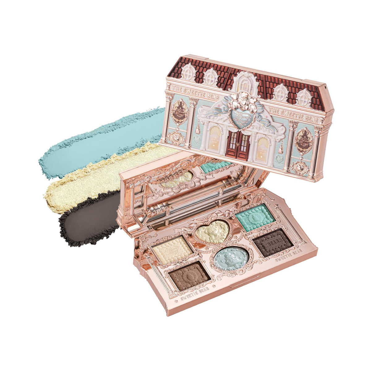 Flower Knows Sweetie Bear palette packaging shows compact, travel-friendly design for on-the-go looks