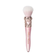 Flower Knows Sweetie Bear Rounded Blush Brush Strawberry Pink delivers seamless color for natural cheeks.