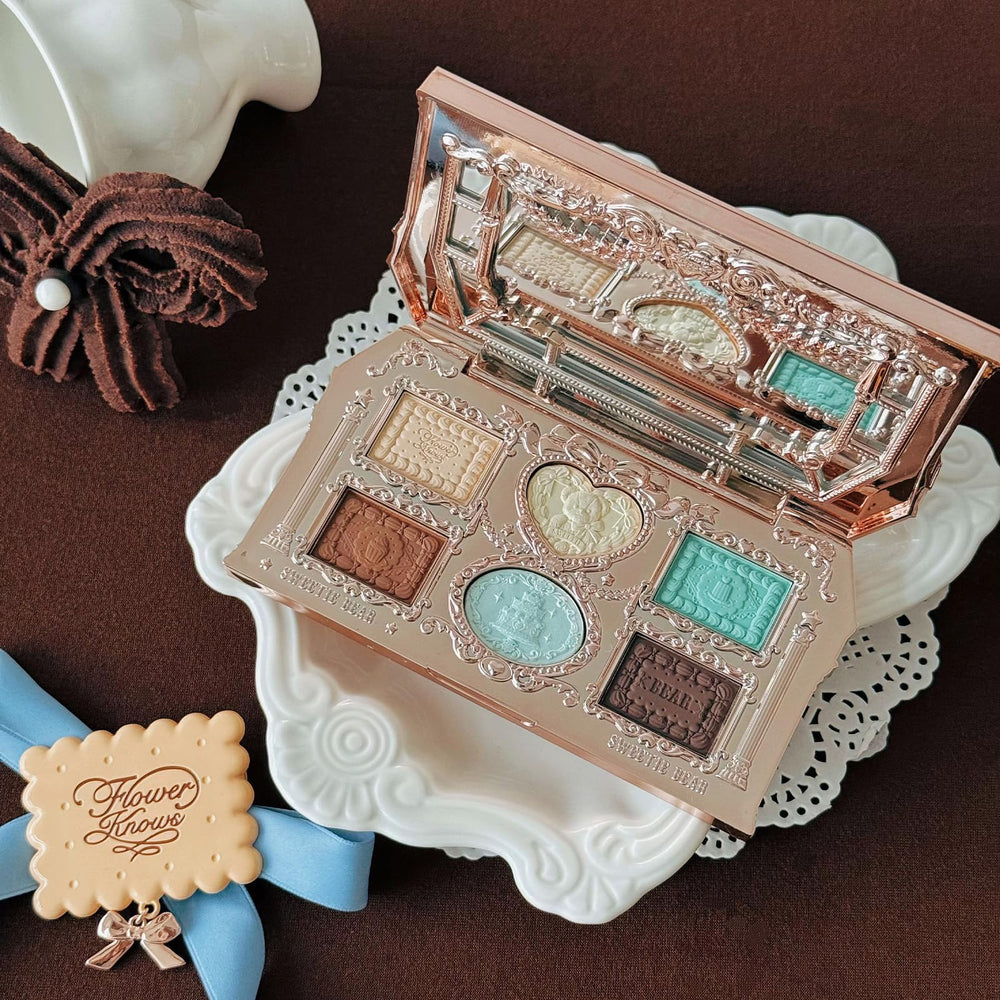 Flower Knows Sweetie Bear shimmer 01 iridescent accent enhances luminous eye looks