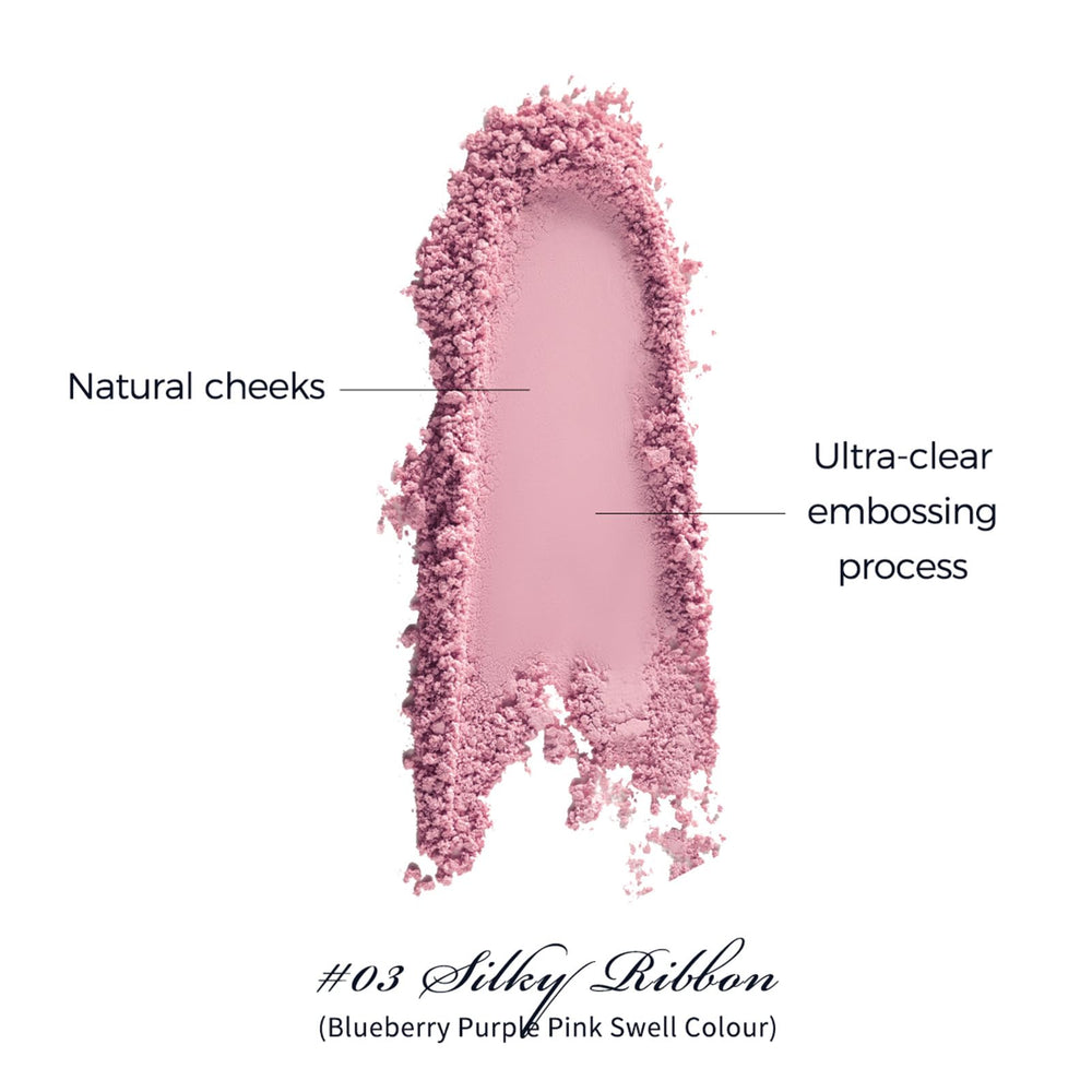Flower Knows ultra-fine blush powder for seamless, buildable coverage.