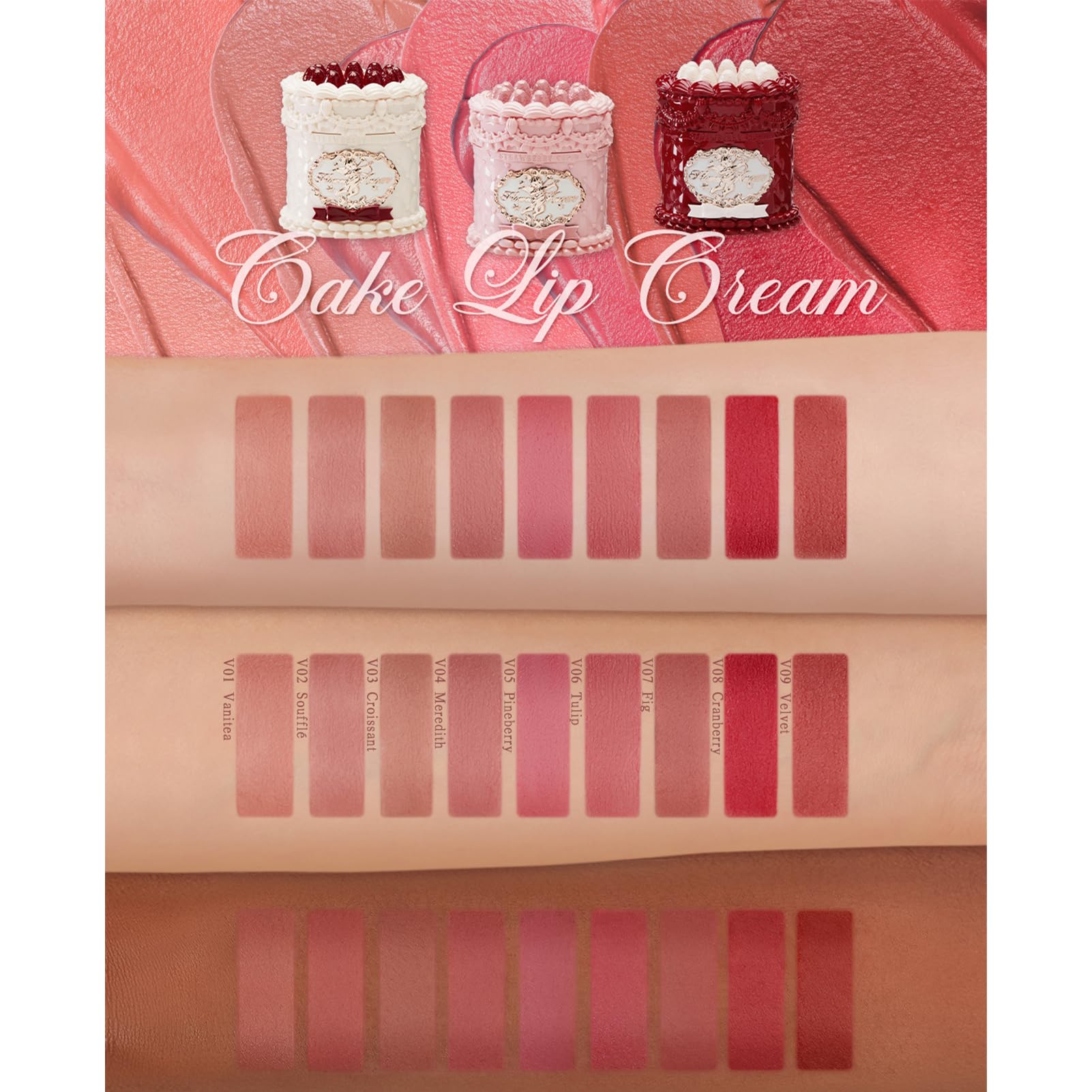 Flower Knows velvet-matte texture closeup highlights non-sticky, blur-friendly finish
