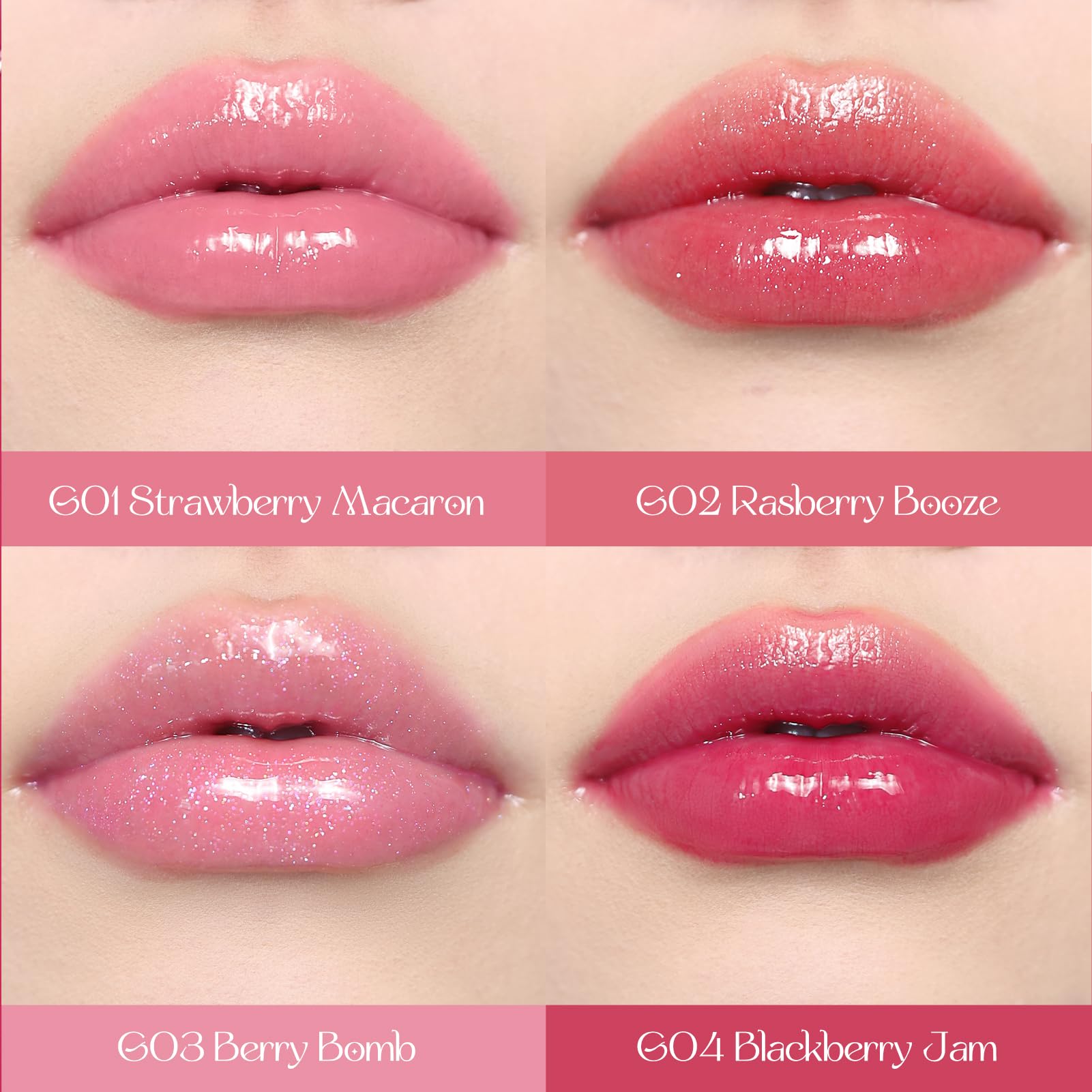 Flower Knows lip gloss fragrance detail indicating fruity scent and luxury