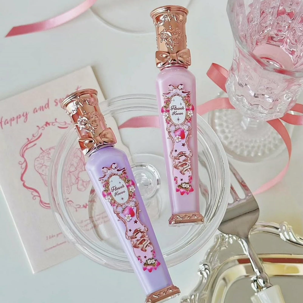 Flower Knows Violet Strawberry Rococo Glowy Lip Gloss fragrance detail hints fruity aroma