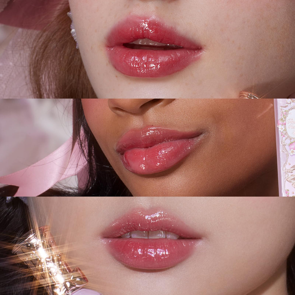 Flower Knows lip gloss tube packaging highlighting luxe Rococo-inspired design