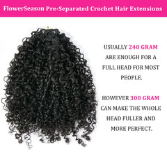 FlowerSeason Afro Kinky Curly Knotless extensions worn for instant volume and bounce.