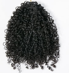 FlowerSeason 100% Remy human hair feather line closeup showing natural movement and shine.