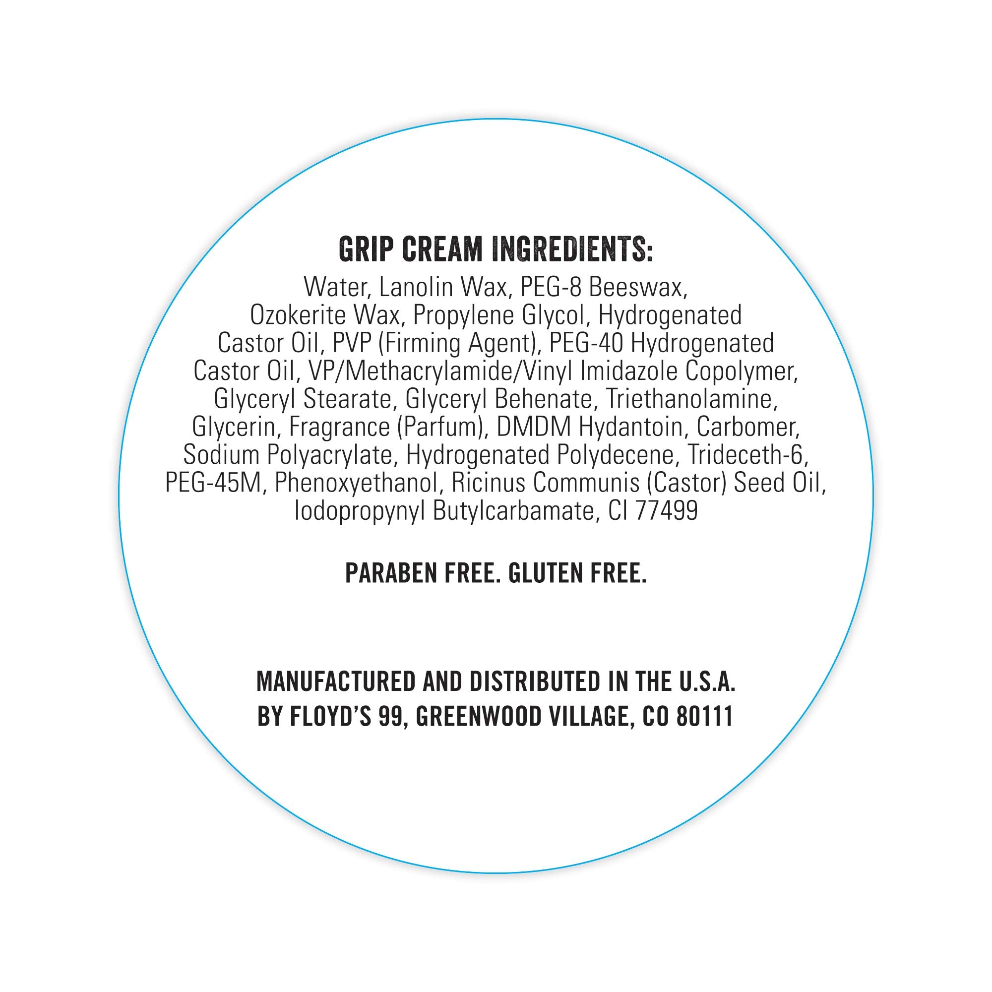Floyd's 99 Grip Cream easy distribution shows quick, even coating.