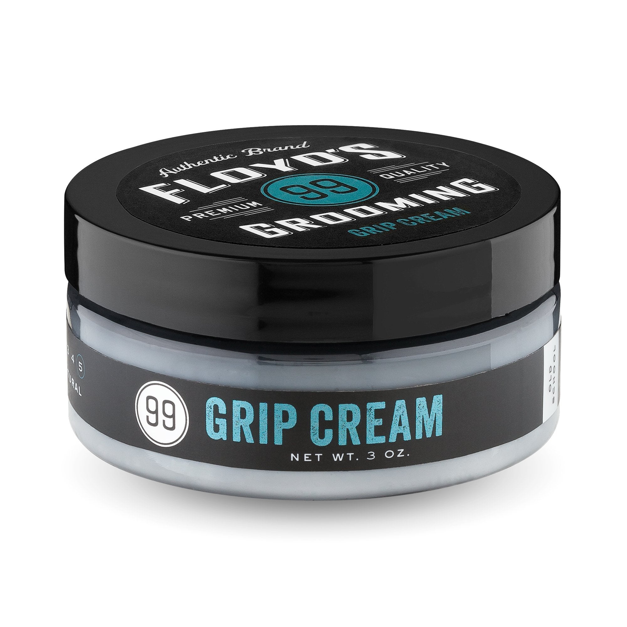 Floyd's 99 Grip Cream hand-application demonstrates easy distribution for controlled styling.
