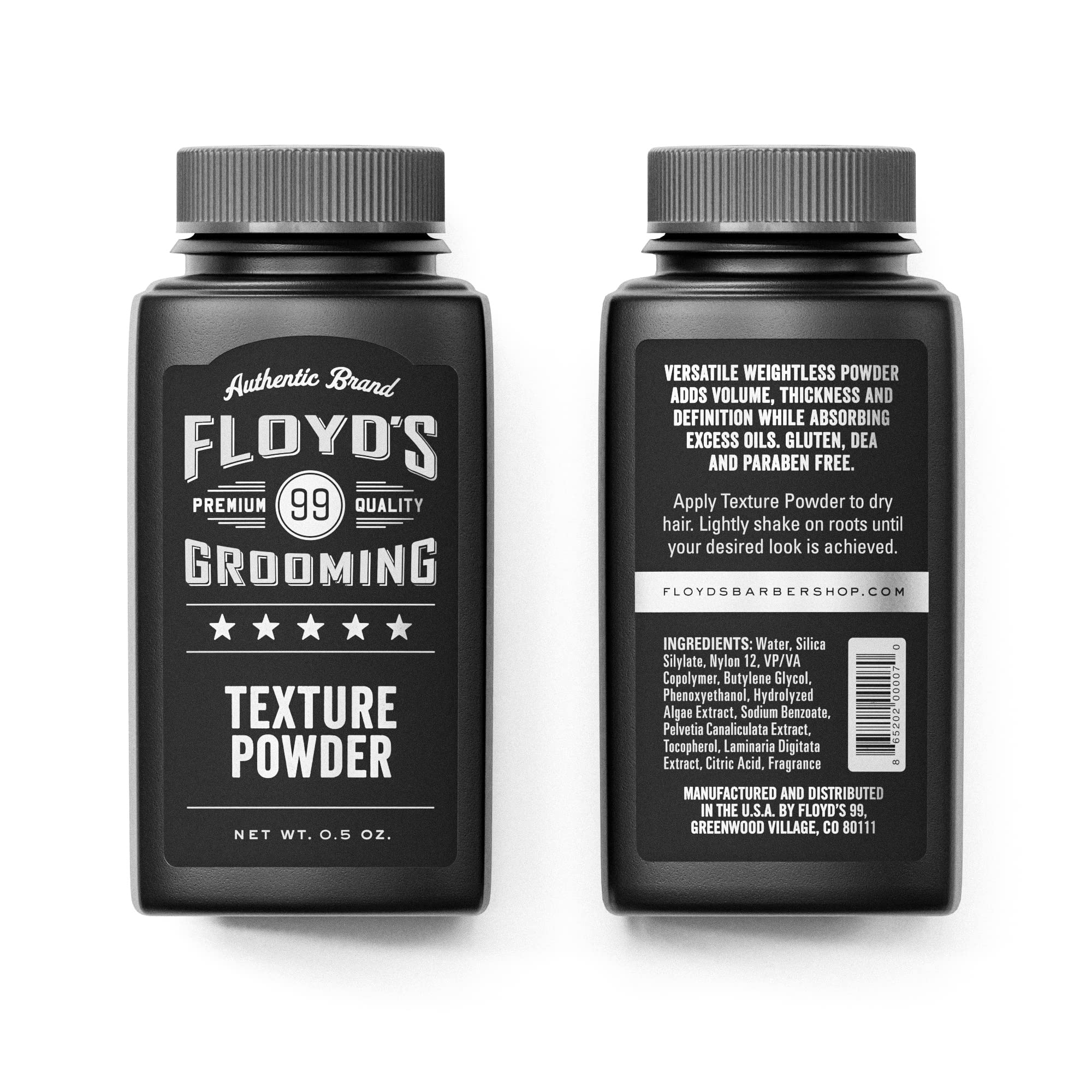 Floyd's 99 Hair Styling Powder restyle-ready looks for versatility